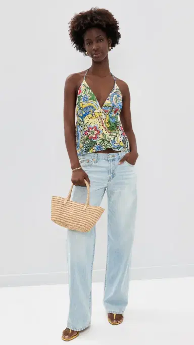 Alice + Olivia Karolina Halter Top | Thumbnail 5 Alice + Olivia Karolina Halter Top | Thumbnail 5