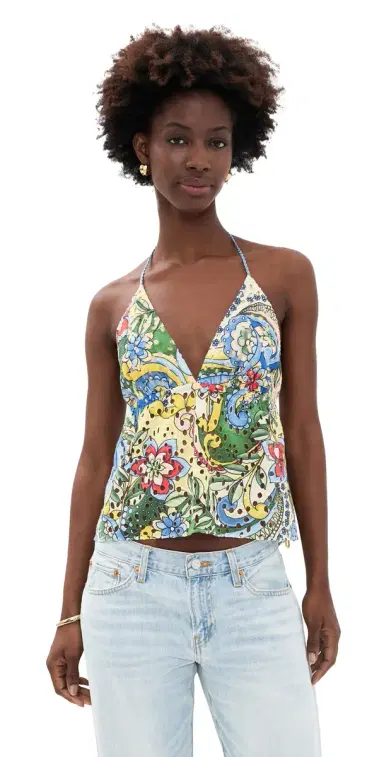 Alice + Olivia Karolina Halter Top | Thumbnail 1 Alice + Olivia Karolina Halter Top | Thumbnail 1