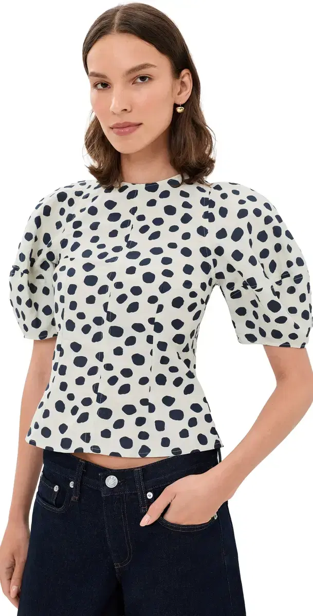 Apiece Apart Lino Top Yayoi Black & White
