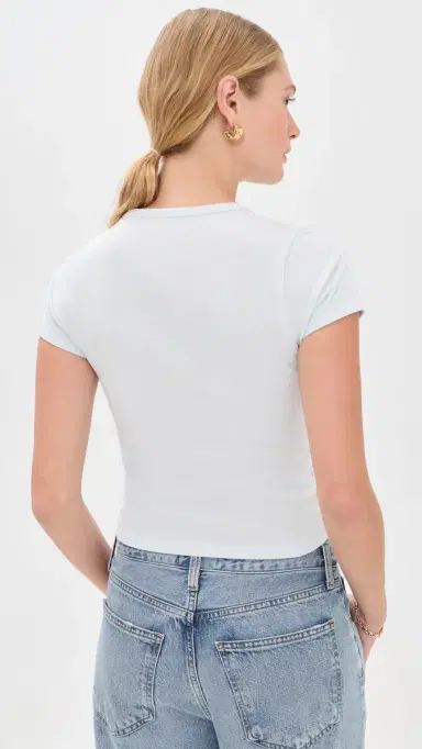 House of Sunny Croissant Baby Tee Soft Blue 6 | Thumbnail 3