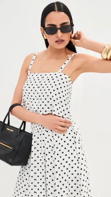 LE BOP Martha Polka Dot Crop Top | Thumbnail 2 LE BOP Martha Polka Dot Crop Top | Thumbnail 2