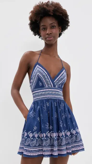 LoveShackFancy Arletta Dress Midnight Harbor | Thumbnail 2