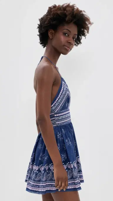 LoveShackFancy Arletta Dress Midnight Harbor | Thumbnail 4