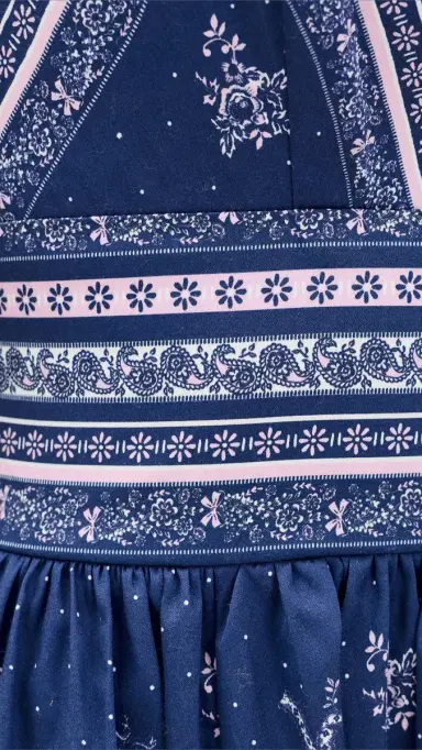 LoveShackFancy Arletta Dress Midnight Harbor | Thumbnail 6