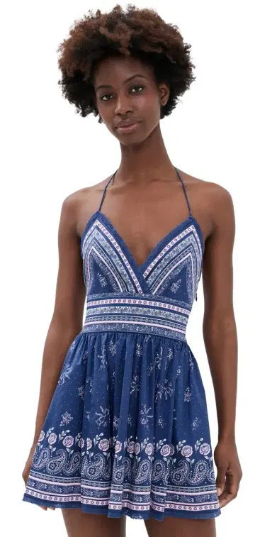 LoveShackFancy Arletta Dress Midnight Harbor | Thumbnail 1