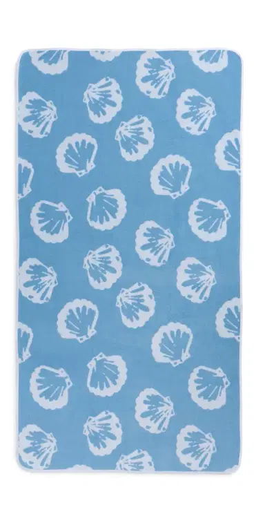 Weezie Beach Towel Blue Shell One Size | Thumbnail 1