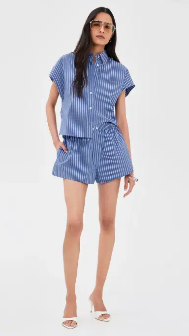 Ronny Kobo Xavier Shorts Cobalt Stripe L | Thumbnail 5