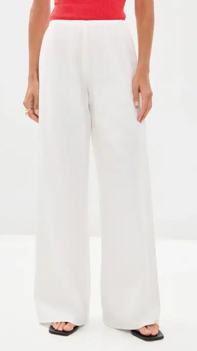 La Ligne Cotton Poplin Colby Pants White | Thumbnail 2