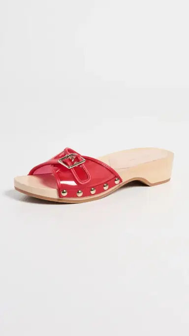 Loeffler Randall Paulie Studded Flat Sandals Red 5 | Thumbnail 2