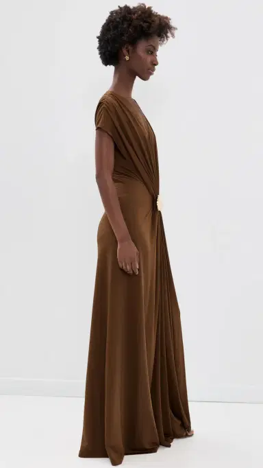 Alexis Lunaria Long Dress Mocha | Thumbnail 5 Alexis Lunaria Long Dress Mocha | Thumbnail 5
