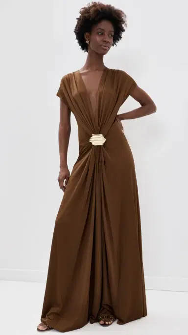 Alexis Lunaria Long Dress Mocha | Thumbnail 6 Alexis Lunaria Long Dress Mocha | Thumbnail 6