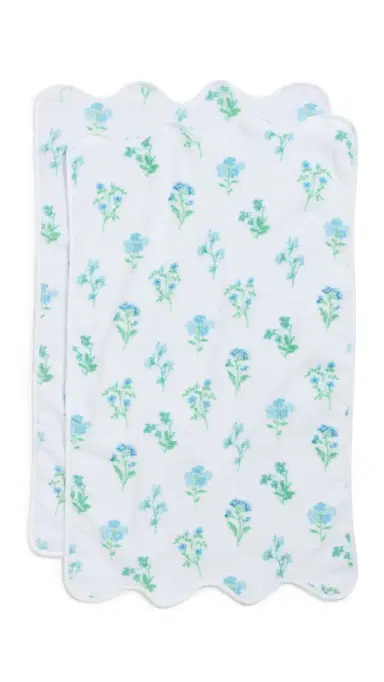 Weezie Floral Scallop Hand Towel Frances One Size | Thumbnail 5