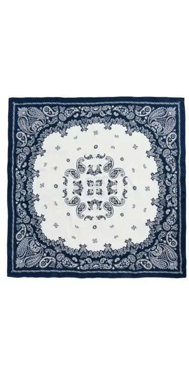 Madewell x Shopbop Oversized Silk Bandana Indigo One Size | Thumbnail 1
