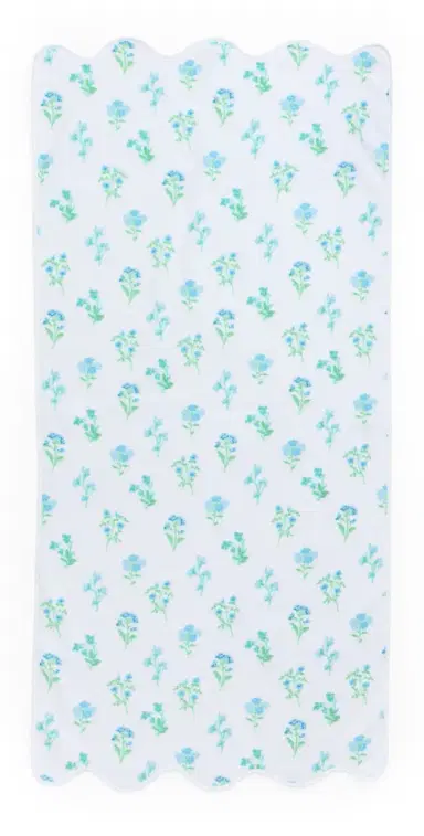 Weezie Floral Scallop Bath Towel Frances One Size | Thumbnail 1