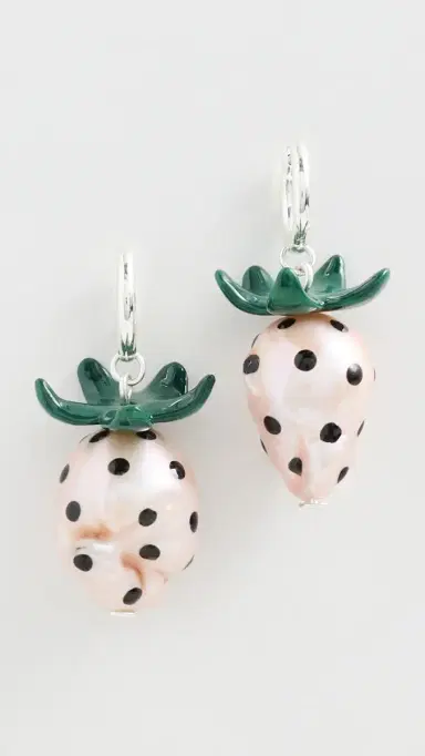 Tory Burch Curiosity Strawberry Earrings | Thumbnail 2 Tory Burch Curiosity Strawberry Earrings | Thumbnail 2