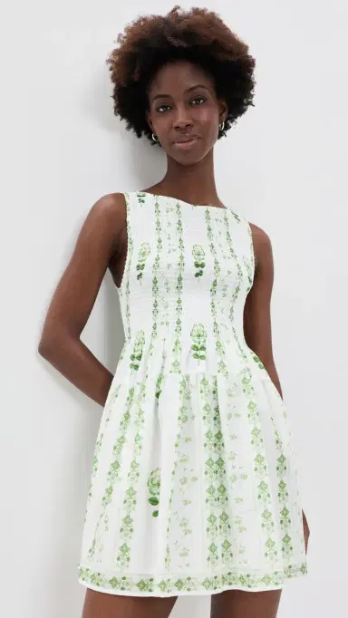 Hill House Home The Cosima Mini Nap Dress Arcadia Border | Thumbnail 2