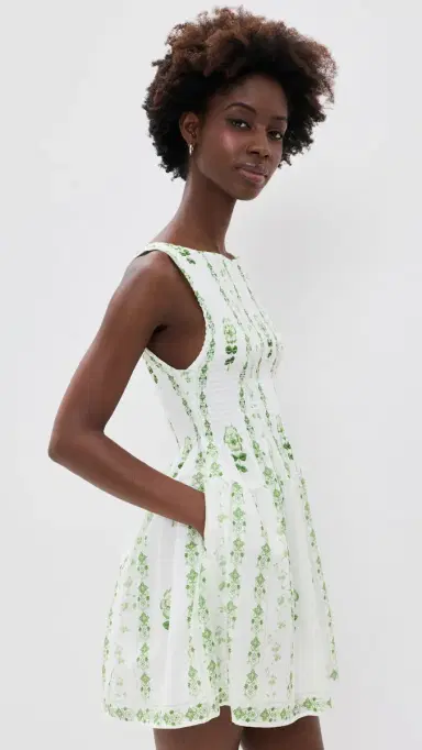 Hill House Home The Cosima Mini Nap Dress Arcadia Border | Thumbnail 4