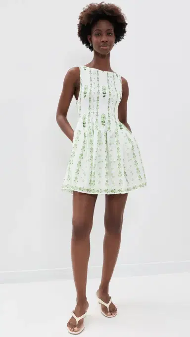 Hill House Home The Cosima Mini Nap Dress Arcadia Border | Thumbnail 5