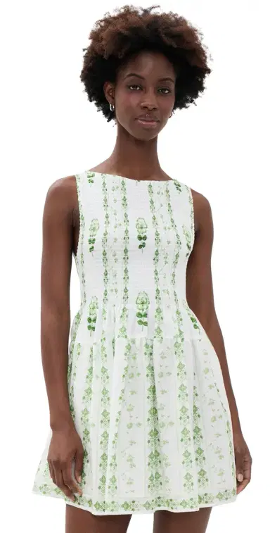 Hill House Home The Cosima Mini Nap Dress Arcadia Border | Thumbnail 1