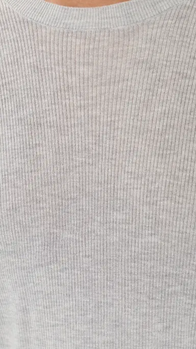 TWP Ribbed Top Light Heather Grey L | Thumbnail 6