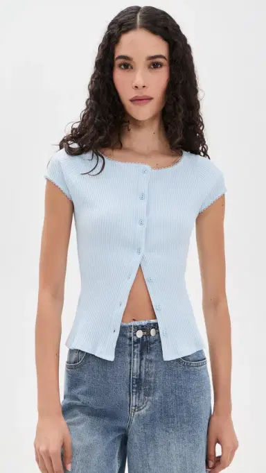 Free People Most Wanted Cardigan Blue L | Thumbnail 2