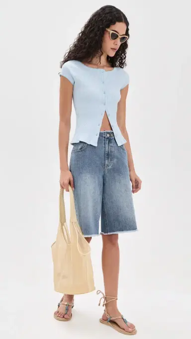 Free People Most Wanted Cardigan Blue L | Thumbnail 5