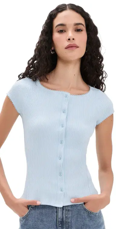 Free People Most Wanted Cardigan Blue L | Thumbnail 1