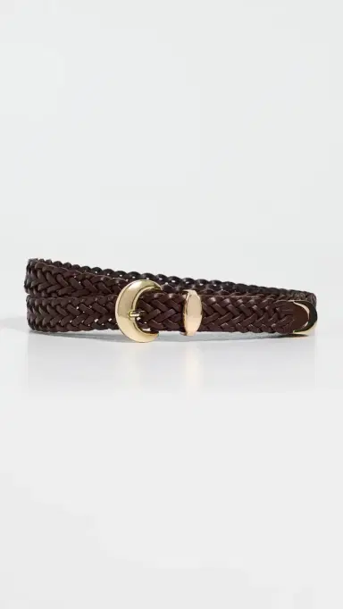 Madewell x Shopbop Woven Lucie Belt Chocolate Raisin | Thumbnail 2