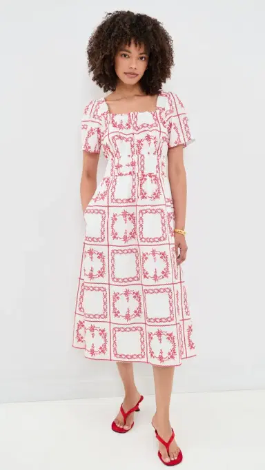 RAILS Nanette Dress Red Handkerchief | Thumbnail 2