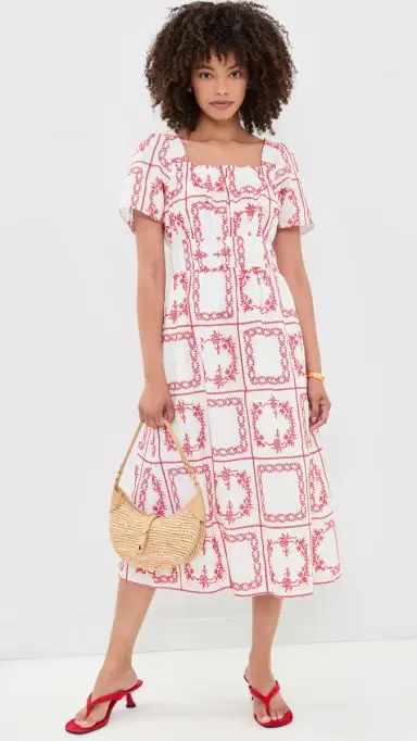 RAILS Nanette Dress Red Handkerchief | Thumbnail 5