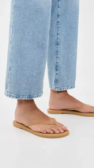 TKEES Aqua Jelly Flip Flop Sand 9 | Thumbnail 3