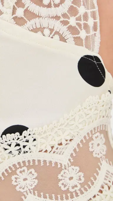 LIONESS Solana Midi Dress Cream Polka | Thumbnail 6 LIONESS Solana Midi Dress Cream Polka | Thumbnail 6