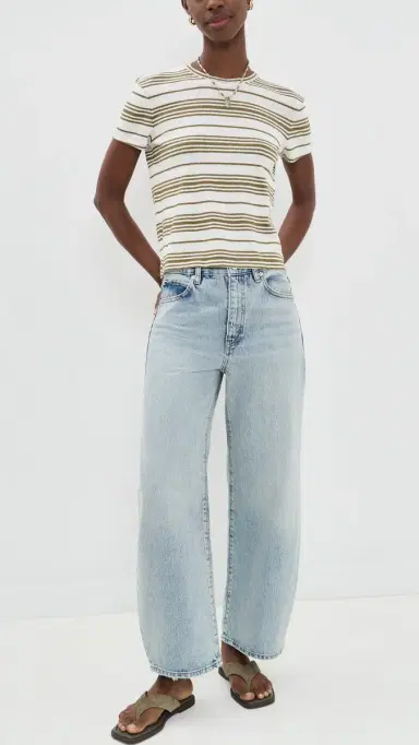 Frame The Bow Crop Jeans Coastal | Thumbnail 5