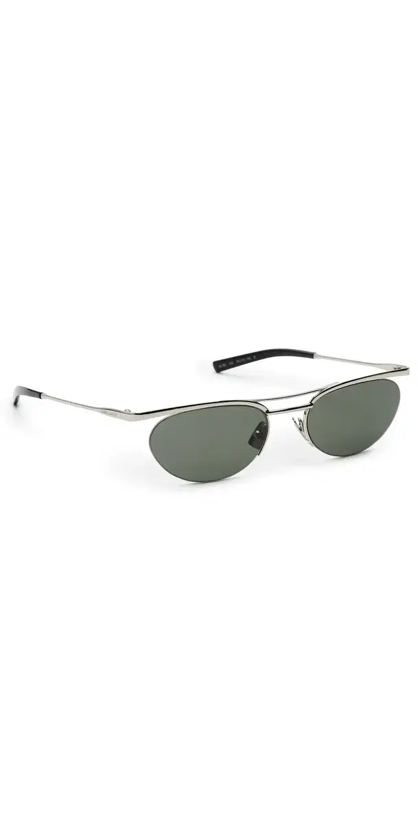 Saint Laurent SL 862 Metal Aviator Sunglasses Silver-Silver-Grey One Size