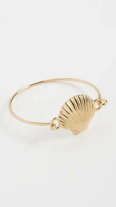 Madewell Shell Skinny Bangle Antique Gold One Size | Thumbnail 2 Madewell Shell Skinny Bangle Antique Gold One Size | Thumbnail 2