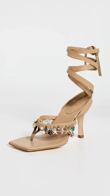 Christopher Esber Memento Charm Flip Flop Heels Amber | Thumbnail 2