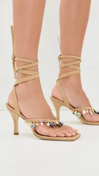 Christopher Esber Memento Charm Flip Flop Heels Amber | Thumbnail 4