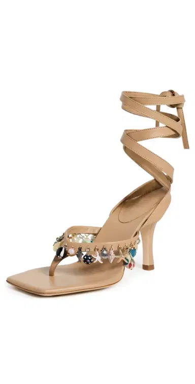 Christopher Esber Memento Charm Flip Flop Heels Amber | Thumbnail 1