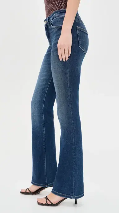 Good American Good Low Rise Bootcut Jeans Indigo1218 | Thumbnail 4 Good American Good Low Rise Bootcut Jeans Indigo1218 | Thumbnail 4