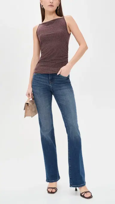 Good American Good Low Rise Bootcut Jeans Indigo1218 | Thumbnail 5 Good American Good Low Rise Bootcut Jeans Indigo1218 | Thumbnail 5