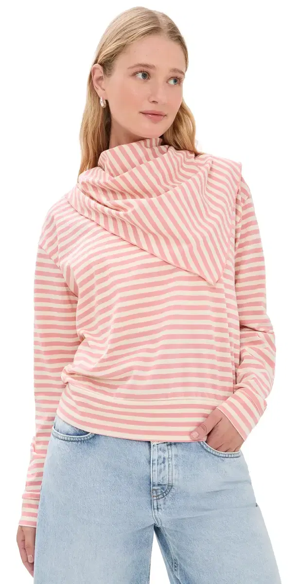Lioness Olsen Long leeve Tee Pink Cream tripe