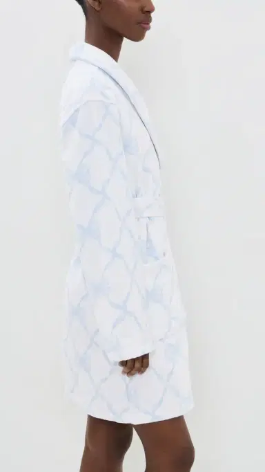 LoveShackFancy Indie Bathrobe High Tide Blue M/L | Thumbnail 4 LoveShackFancy Indie Bathrobe High Tide Blue M/L | Thumbnail 4