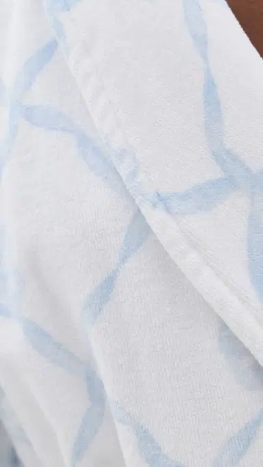 LoveShackFancy Indie Bathrobe High Tide Blue M/L | Thumbnail 6 LoveShackFancy Indie Bathrobe High Tide Blue M/L | Thumbnail 6