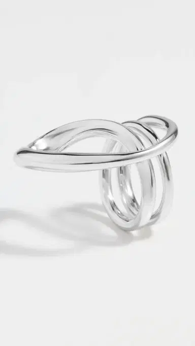 Charlotte Chesnais Round Trip Blow Ring Silver | Thumbnail 5 Charlotte Chesnais Round Trip Blow Ring Silver | Thumbnail 5
