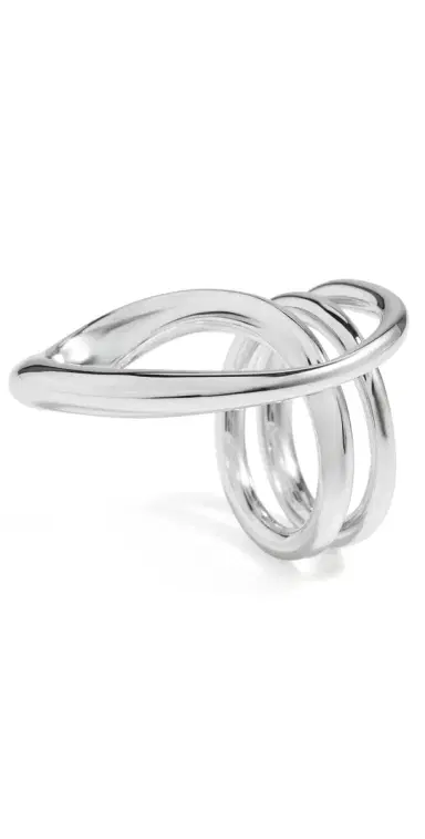 Charlotte Chesnais Round Trip Blow Ring Silver | Thumbnail 1 Charlotte Chesnais Round Trip Blow Ring Silver | Thumbnail 1