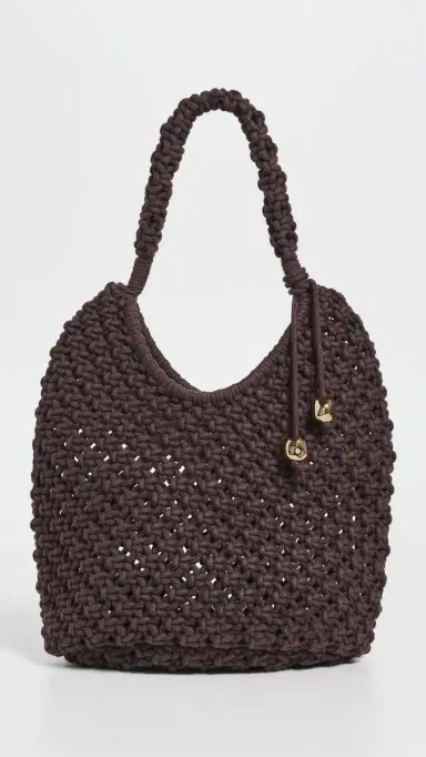 Madewell x Shopbop Large Rope Pouchette Chocolate Raisin One Size | Thumbnail 2 Madewell x Shopbop Large Rope Pouchette Chocolate Raisin One Size | Thumbnail 2