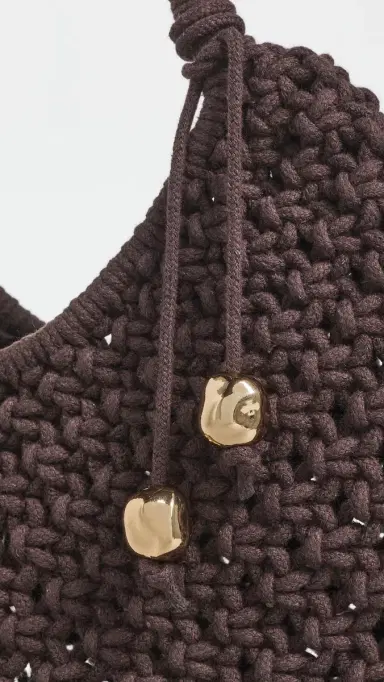 Madewell x Shopbop Large Rope Pouchette Chocolate Raisin One Size | Thumbnail 5 Madewell x Shopbop Large Rope Pouchette Chocolate Raisin One Size | Thumbnail 5