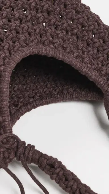 Madewell x Shopbop Large Rope Pouchette Chocolate Raisin One Size | Thumbnail 6 Madewell x Shopbop Large Rope Pouchette Chocolate Raisin One Size | Thumbnail 6