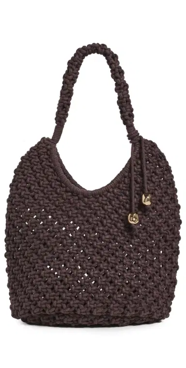 Madewell x Shopbop Large Rope Pouchette Chocolate Raisin One Size | Thumbnail 1 Madewell x Shopbop Large Rope Pouchette Chocolate Raisin One Size | Thumbnail 1