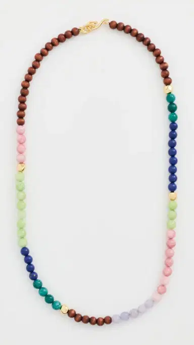 Madewell x Shopbop Semiprecious Beaded Necklace Classic Indigo Multi One Size | Thumbnail 2